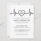 Elegant Doctor Medical Nursing School Afstuderen Kaart (Voorkant)