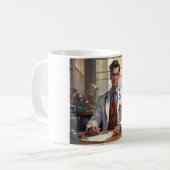 Elegant Doctor's Coffee Mok - Een symbool van uitm (Voorkant links)