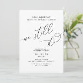 Elegant doen we nog steeds 10e bruiloft Jubileum Kaart (Staand voorkant)