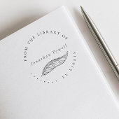 Elegant doezelpen Aangepast Ex Libris Bibliotheek  Rubberstempel