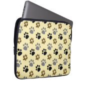 Elegant Dog aai poot crème Laptop Sleeve (Voorkant Rechts)