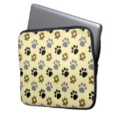 Elegant Dog aai poot crème Laptop Sleeve (Voorkant Links)
