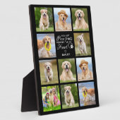 Elegant Dog Memorial Gift Pet Loss Keepslag Fotoplaat (Zijkant)