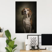 Elegant Dog Silhouette Poster (Thuiskantoor)