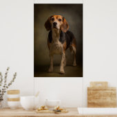 Elegant Dog Silhouette Poster (Keuken)