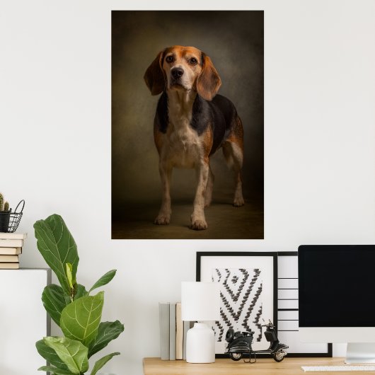 Elegant Dog Silhouette Poster (Thuiskantoor)