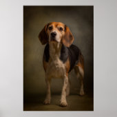 Elegant Dog Silhouette Poster (Voorkant)