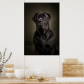 Elegant Dog Silhouette Poster (Keuken)