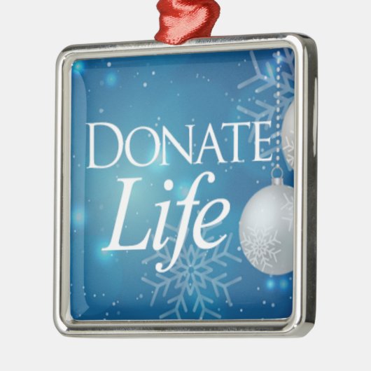 Elegant Donate Life Kerstmis Metalen Ornament (Links)