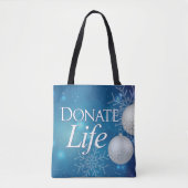 Elegant Donate Life Kerstmis Tote Bag (Voorkant)
