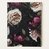 Elegant donker bloemenboeket | Gepersonaliseerd Planner (Achterkant)