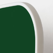 Elegant Donker Bos Groen Monogram gepersonaliseerd Pickleball Paddle (Links Detail)
