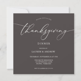 Elegant Donker Bruine Thanksgiving Innodiging