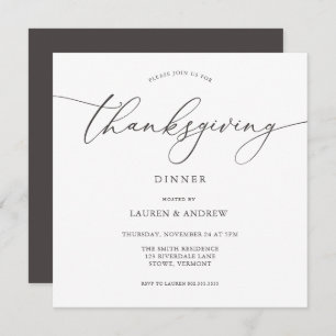 Elegant Donker Bruine Thanksgiving Innodiging