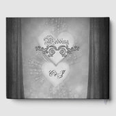 Elegant donker design gastenboek (Achterkant)