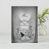 Elegant donker design menu (Staand voorkant)