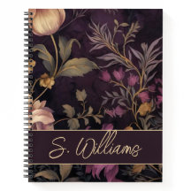 Elegant donker gekleurd bloemenpatroon