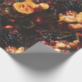 Elegant  donker humeurig Nederlands kunstfruit Cadeaupapier (Hoek)