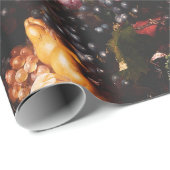 Elegant  donker humeurig Nederlands kunstfruit Cadeaupapier (Rol Hoek)