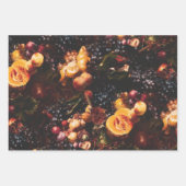 Elegant  donker humeurig Nederlands kunstfruit Inpakpapier Vel (Voorkant)