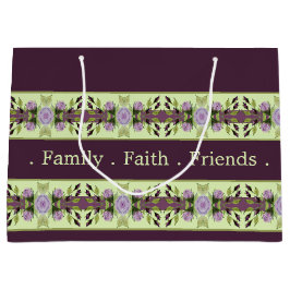 Elegant Donker Paarse Groot Cadeauzakje