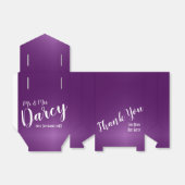 Elegant donker Paarse gunst box Bedankdoosjes (Uitgevouwen)