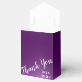 Elegant donker Paarse gunst box Bedankdoosjes (Geopend)
