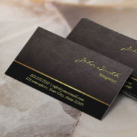 Elegant Donker Tan Leder Magisch Visitekaartje