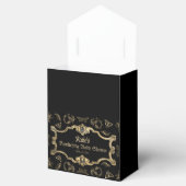 Elegant donker Victoriaans gotisch Baby shower Bedankdoosjes (Geopend)