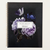 Elegant donker violet bloemenboeket | Gepersonalis Planner (Voorkant)