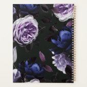 Elegant donker violet bloemenboeket | Gepersonalis Planner (Achterkant)
