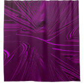 Elegant Donker Violet Faux Brocade Douchegordijn (Voorkant)