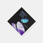 Elegant donker, Vrijgezellenfeest papier servet (Hoek)