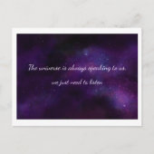 Elegant donker Waterverf nevel ontwerp Briefkaart (Voorkant)