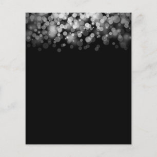 Elegant donkerblanco flyer