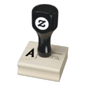 Elegant donkerblauw branding retouradres rubberstempel (Stempel)