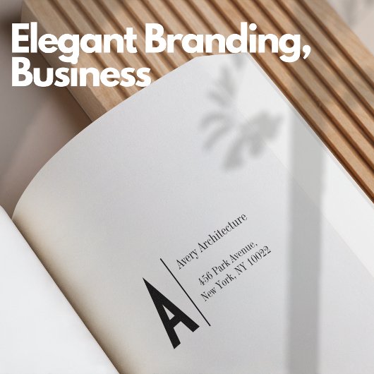 Elegant donkerblauw branding retouradres rubberstempel