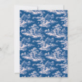Elegant donkerblauw landschap kaart (Achterkant)