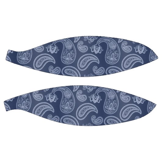 Elegant donkerblauw paisleypatroon basketbal (Panelen)