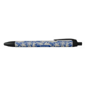 Elegant  donkerblauw toile de jouy zwarte inkt pen (Bovenkant)
