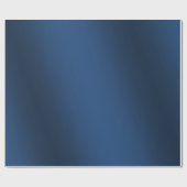 Elegant donkerblauw verloop cadeaupapier (Vlak)