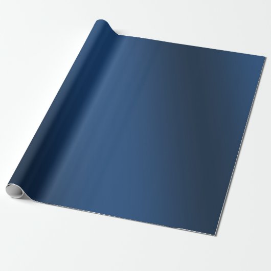 Elegant donkerblauw verloop cadeaupapier (Uitgerold)