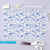 Elegant donkerblauw vlindermotief  tissuepapier (Craft)