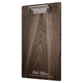 Elegant donkerbruin eiken houten graan klembord (Links)