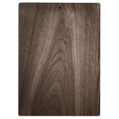 Elegant donkerbruin eiken houten graan klembord (Achterkant)