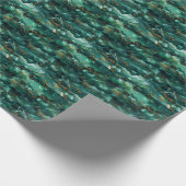 Elegant donkerbruine groene gouden Waterverf, omsl Cadeaupapier (Hoek)