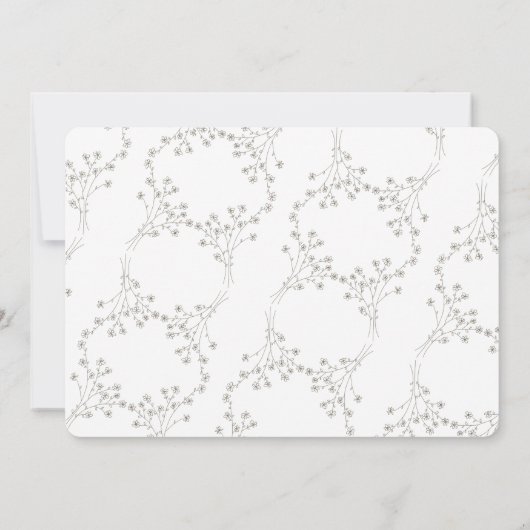 Elegant donkerbruine vlinder slaat de datum op kaart (Achterkant)