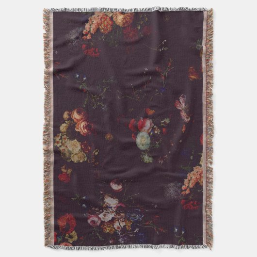 Elegant  donkere magenta deken (Voorkant Verticaal)