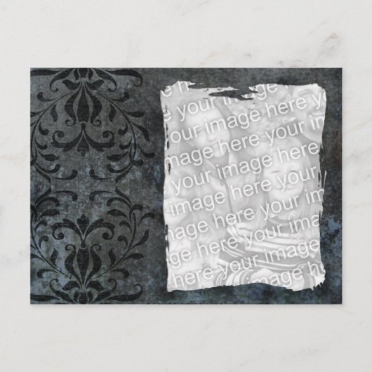 Elegant donkere sjabloon briefkaart (Voorkant)