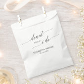 Elegant Donkergrijs Donut Wedding Favor Tassen Bedankzakje (Geknipt)
